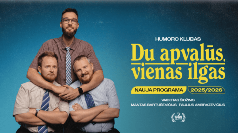 „Humoro klubas“ su programa „Du apvalūs, vienas ilgas“