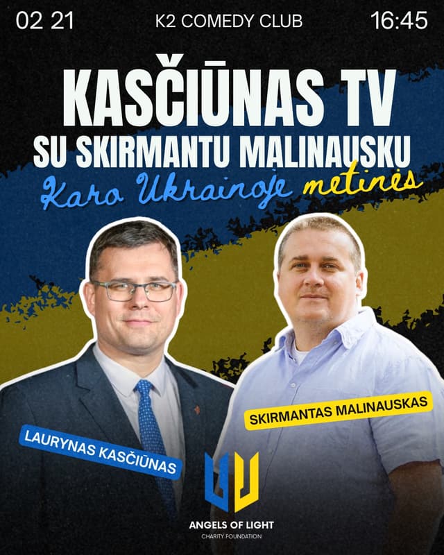 „Kasčiūnas TV“ su Skirmantu Malinausku | Paramos Ukrainai renginys