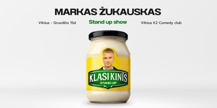 Markas Žukauskas “KLASIKINIS” Stand up Vilnius